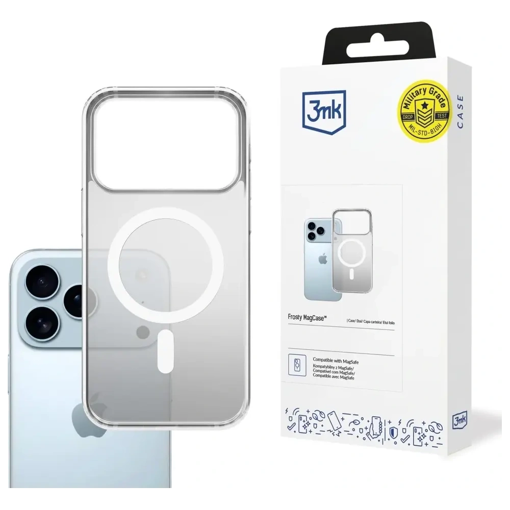 Etui 3MK Frosty MagCase do Apple iPhone 17 Pro Max biały