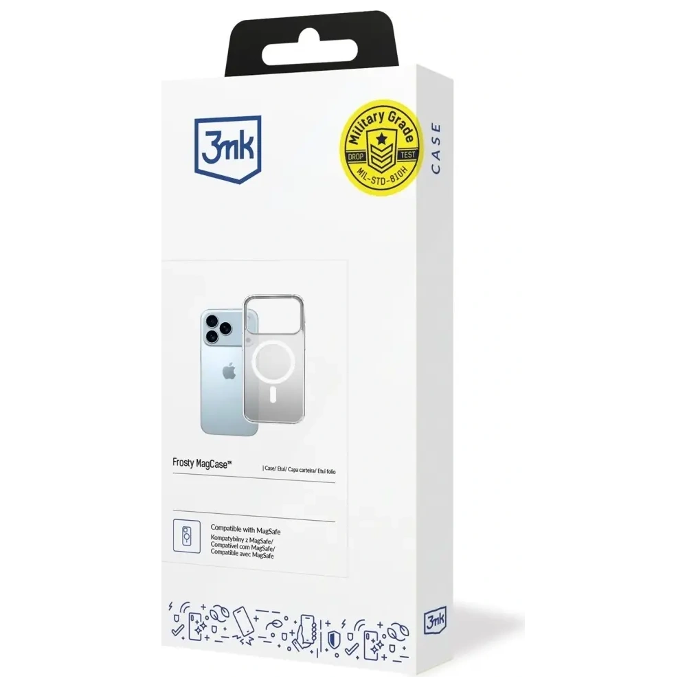 Etui 3MK Frosty MagCase do Apple iPhone 17 Pro Max biały
