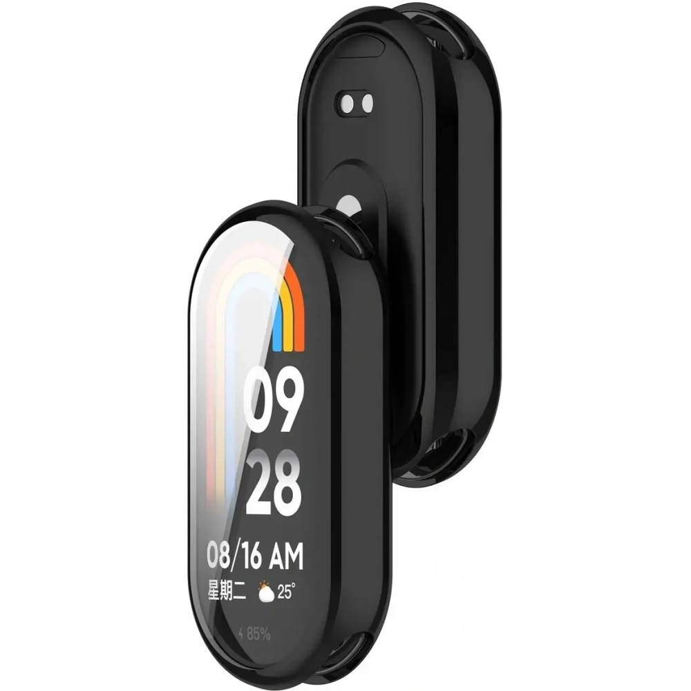 Etui z osłoną ekranu Bizon Case Watch Felipe do Xiaomi Smart Band 10 czarne