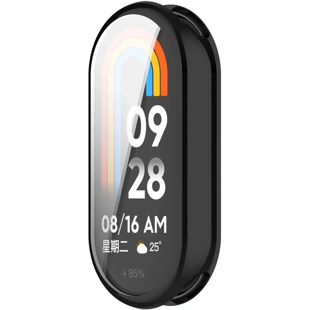 Etui z osłoną ekranu Bizon Case Watch Felipe do Xiaomi Smart Band 10 czarne