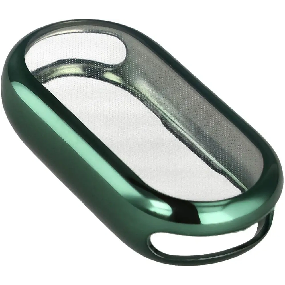 Etui z osłoną ekranu Bizon Case Watch Felipe do Xiaomi Smart Band 10 zielone