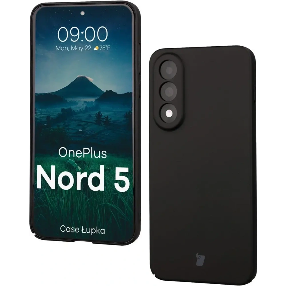 Etui Bizon Case Łupka do OnePlus Nord 5 czarne