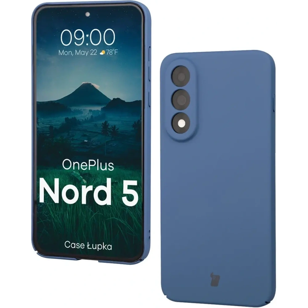 Etui Bizon Case Łupka do OnePlus Nord 5 niebieskie