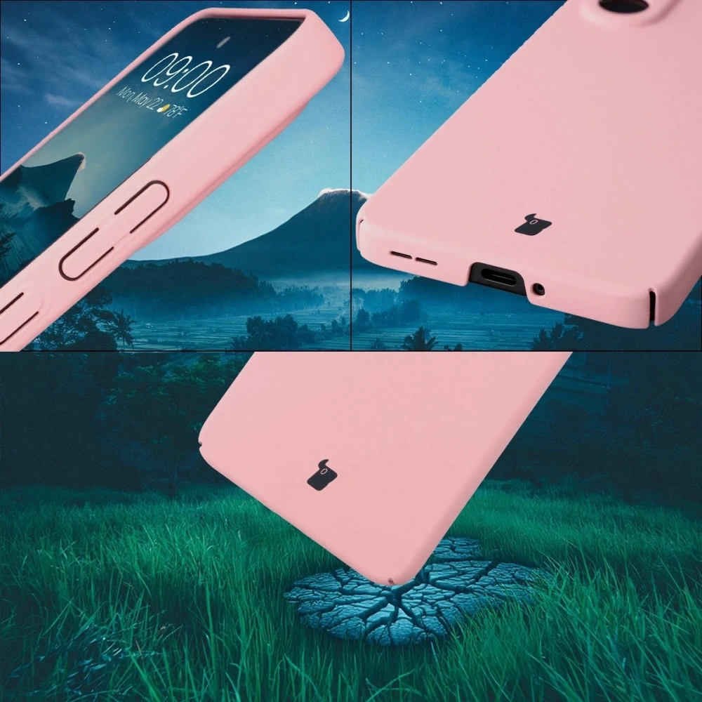 Etui Bizon Case Łupka do OnePlus Nord CE5 5G różowe