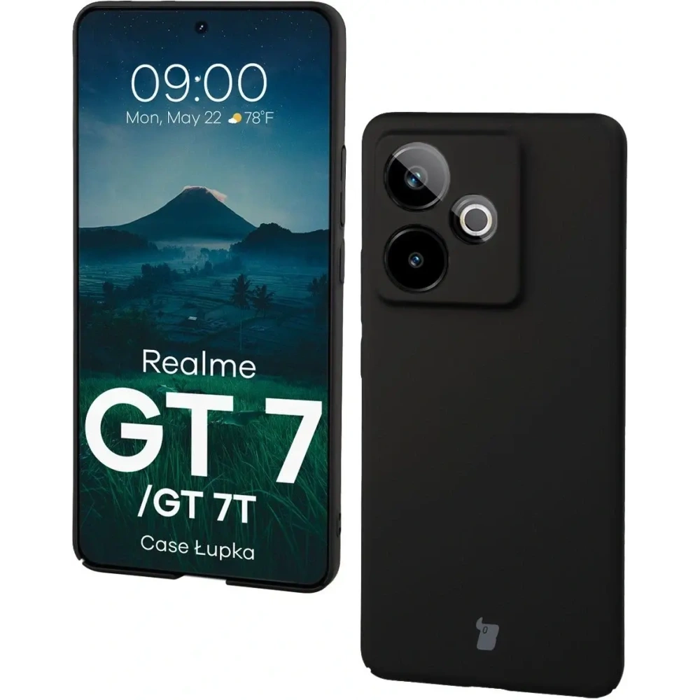 Etui Bizon Case Łupka do Realme GT 7 / 7T czarne