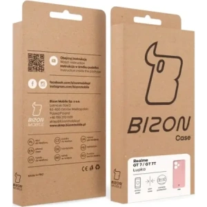 Etui Bizon Case Łupka do Realme GT 7 / 7T różowe
