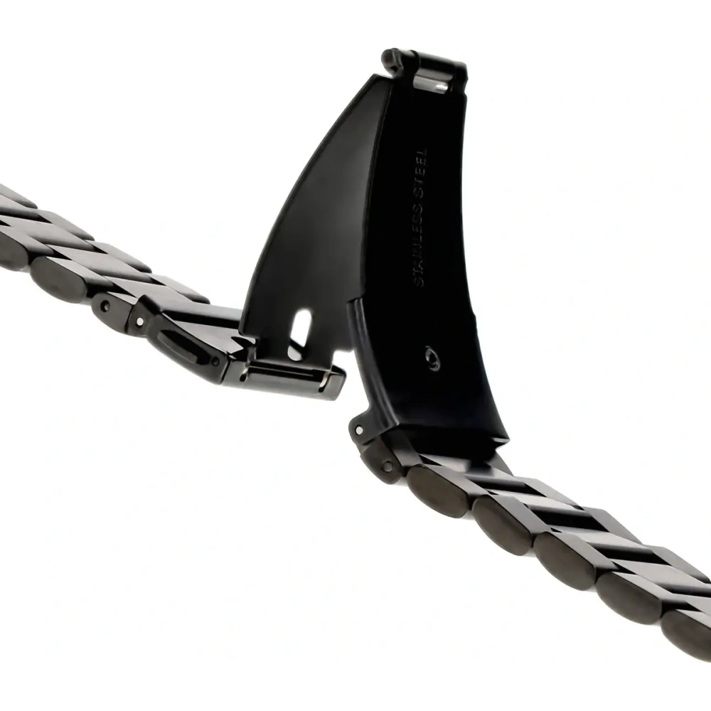 Pasek ze stali nierdzewnej do smartwatcha Bizon Strap Watch Aura QuickRelease 20mm czarny