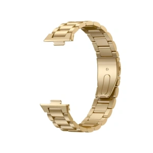 Pasek ze stali nierdzewnej Bizon Strap Watch Aura do Huawei Watch Fit 4 Pro / Fit 4 / Fit 3 złoty