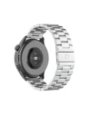 Pasek ze stali nierdzewnej do smartwatcha Bizon Strap Watch Aura QuickRelease 20mm srebrny