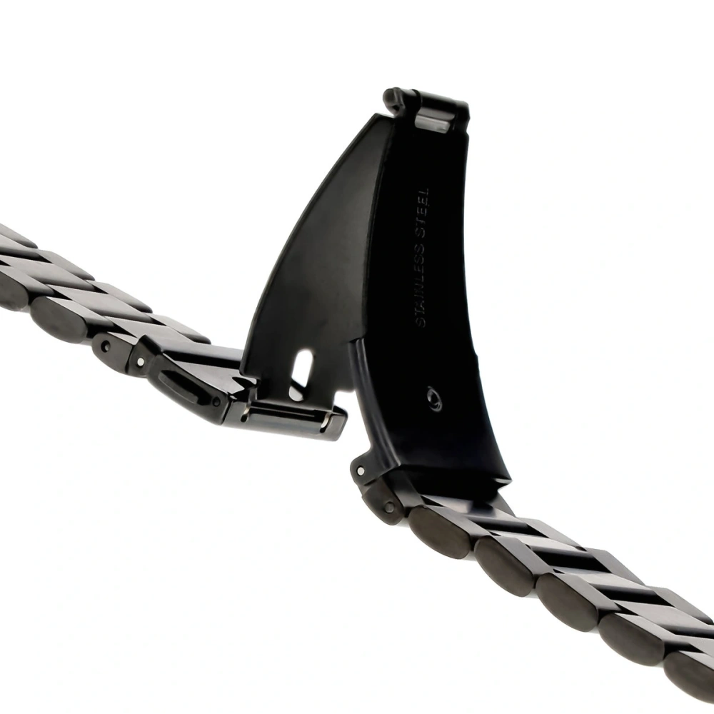 Pasek ze stali nierdzewnej Bizon Strap Watch Aura do Samsung Galaxy Watch 8 40mm / 44mm / 8 Classic 46mm czarny