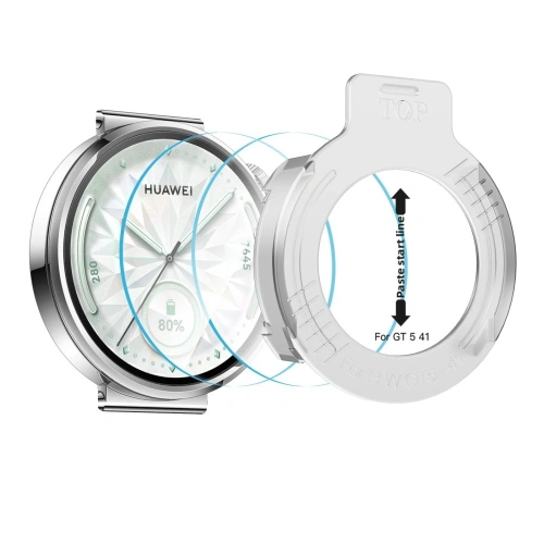 Szkło hartowane Tech-Protect Easy Set+ do Huawei Watch GT 5 41mm Clear [2 PACK]
