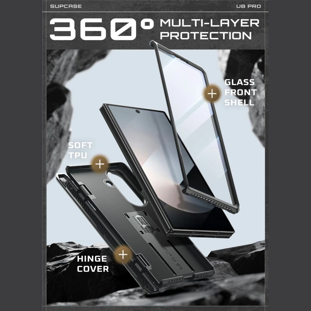 Etui Supcase Unicorn Beetle Pro do Samsung Galaxy Z Fold 7 Black