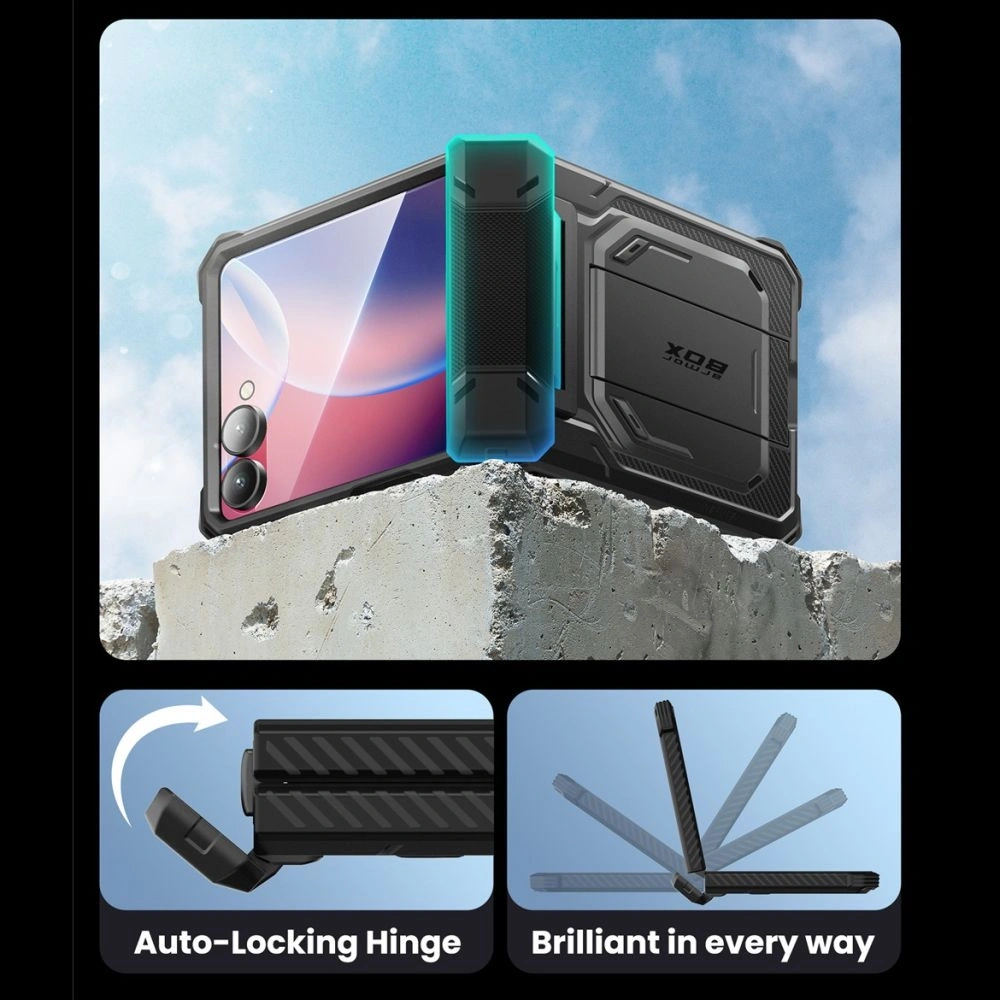 Etui Supcase IBLSN ArmorBox do Samsung Galaxy Z Flip 7 Black