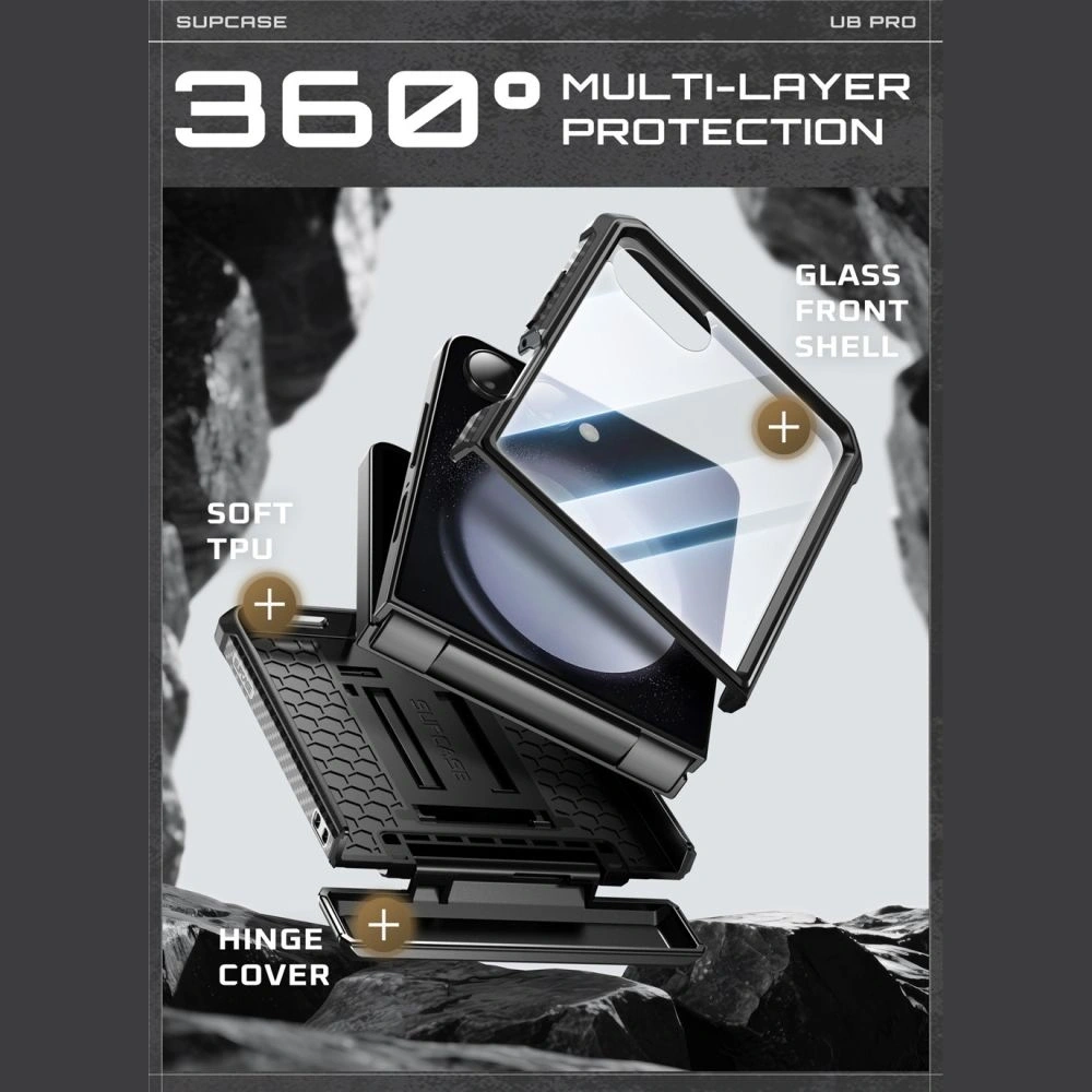 Etui Supcase Unicorn Beetle Pro do Samsung Galaxy Z Flip 7 Black