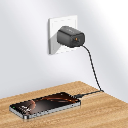 Ładowarka sieciowa Tech-Protect NCA30 USB-A, USB-C Network Charger PD 30W / QC3.0 Black