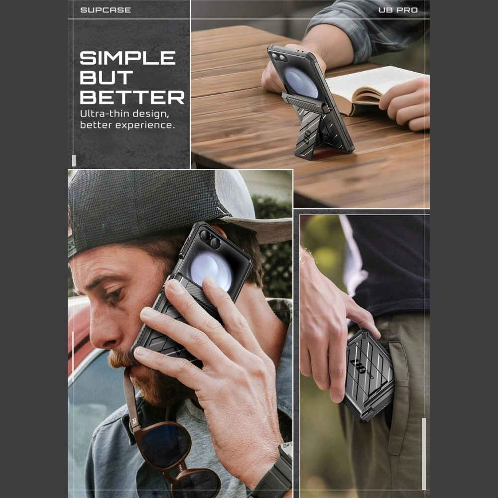 Etui Supcase Unicorn Beetle Pro do Samsung Galaxy Z Flip 7 Black