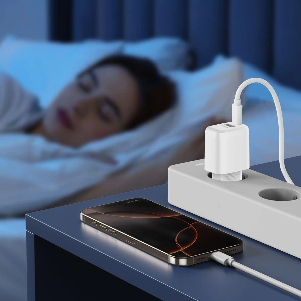 Ładowarka sieciowa Tech-Protect NCA20 USB-A, USB-C Network Charger PD 20W / QC3.0 White