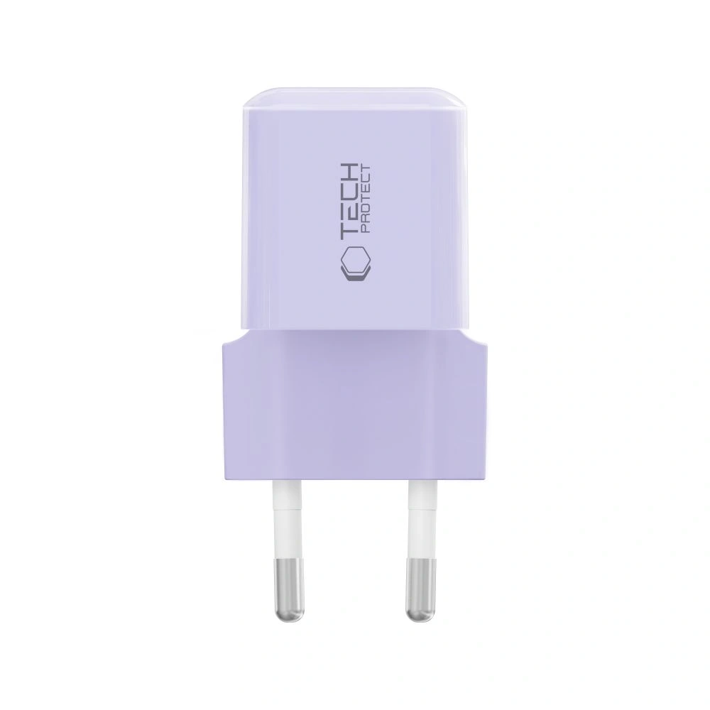 Ładowarka sieciowa Tech-Protect NCM25 USB-C Network Charger PD 25W Baby Purple