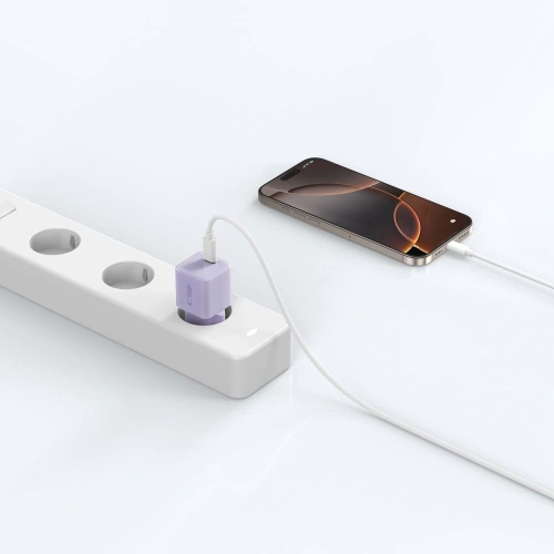 Ładowarka sieciowa Tech-Protect NCM25 USB-C Network Charger PD 25W Baby Purple