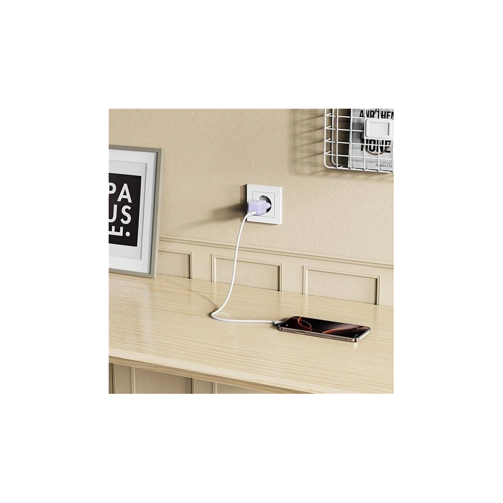 Ładowarka sieciowa Tech-Protect NCM25 USB-C Network Charger PD 25W Baby Purple