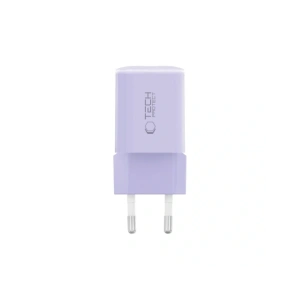 Ładowarka sieciowa Tech-Protect NCM33 USB-A, USB-C Network Charger PD 33W / QC3.0 Baby Purple