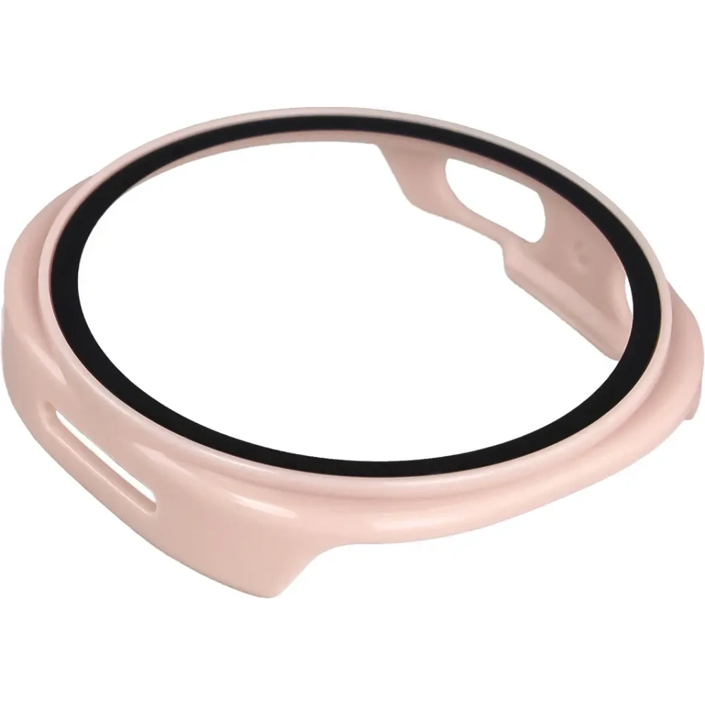 Etui ze szkłem do zegarka Bizon Case+Glass Watch do Samsung Galaxy Watch 8 44mm różowe