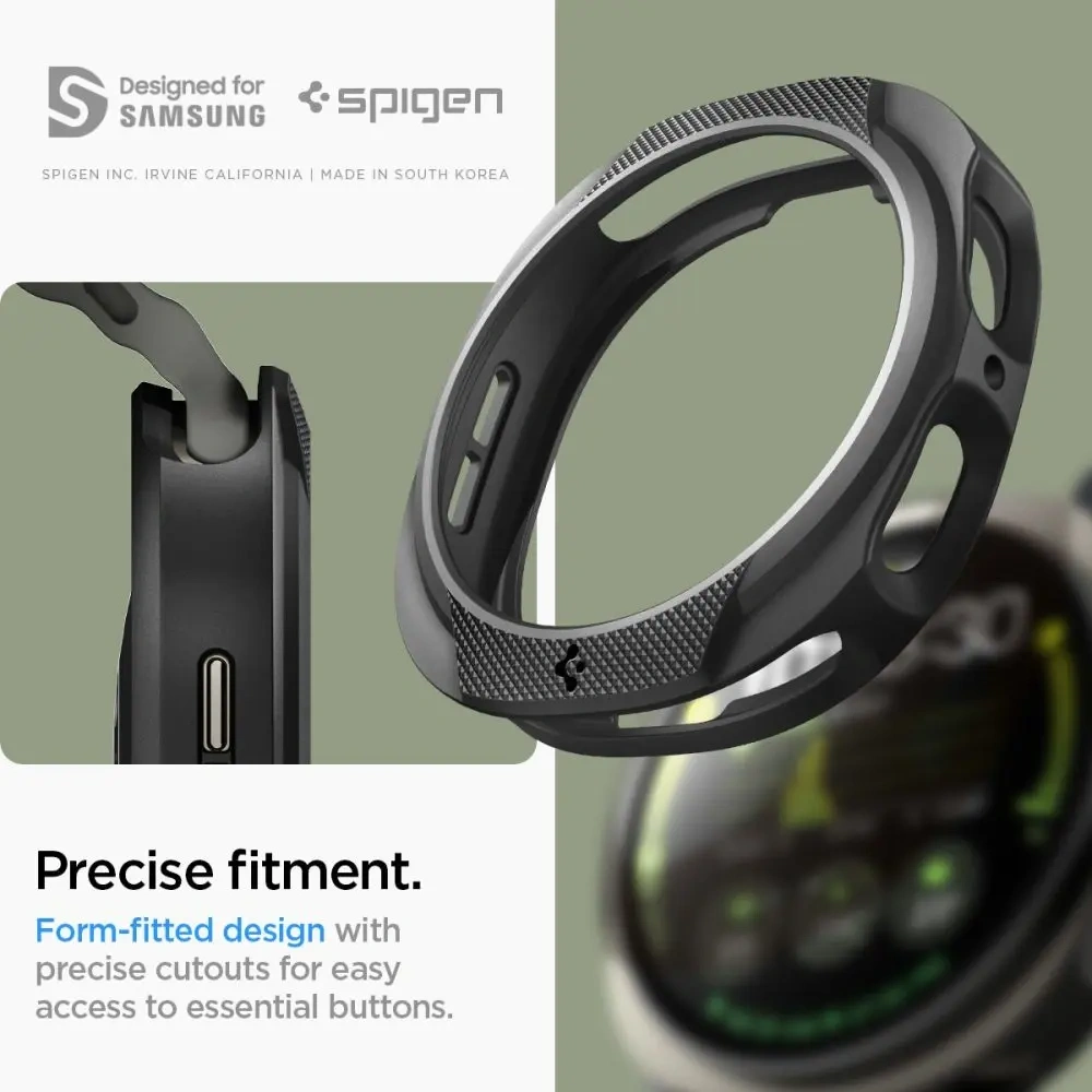 Etui Spigen Liquid Air do Samsung Galaxy Watch 8 40mm Matte Black