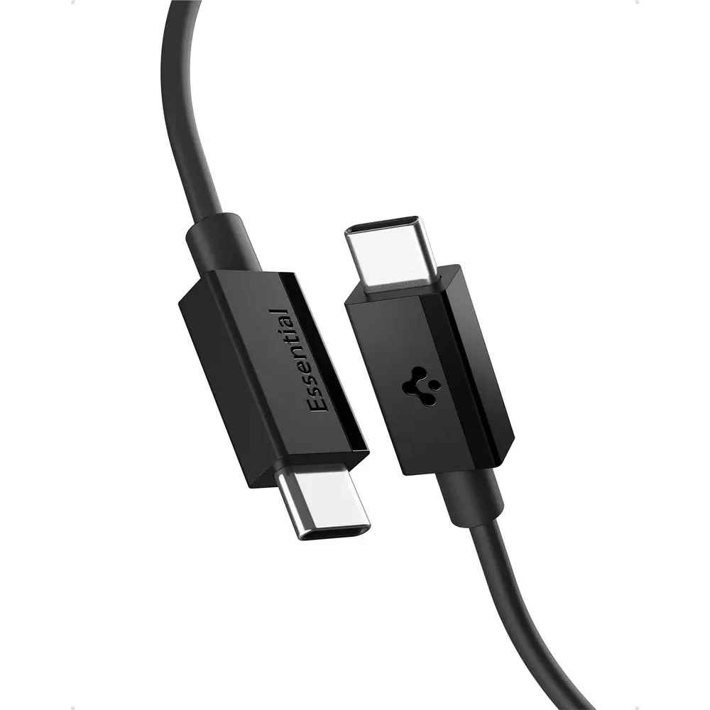 Kabel USB-C / USB-C Spigen EB6020CC Essential USB-C Cable 60W 200cm Black