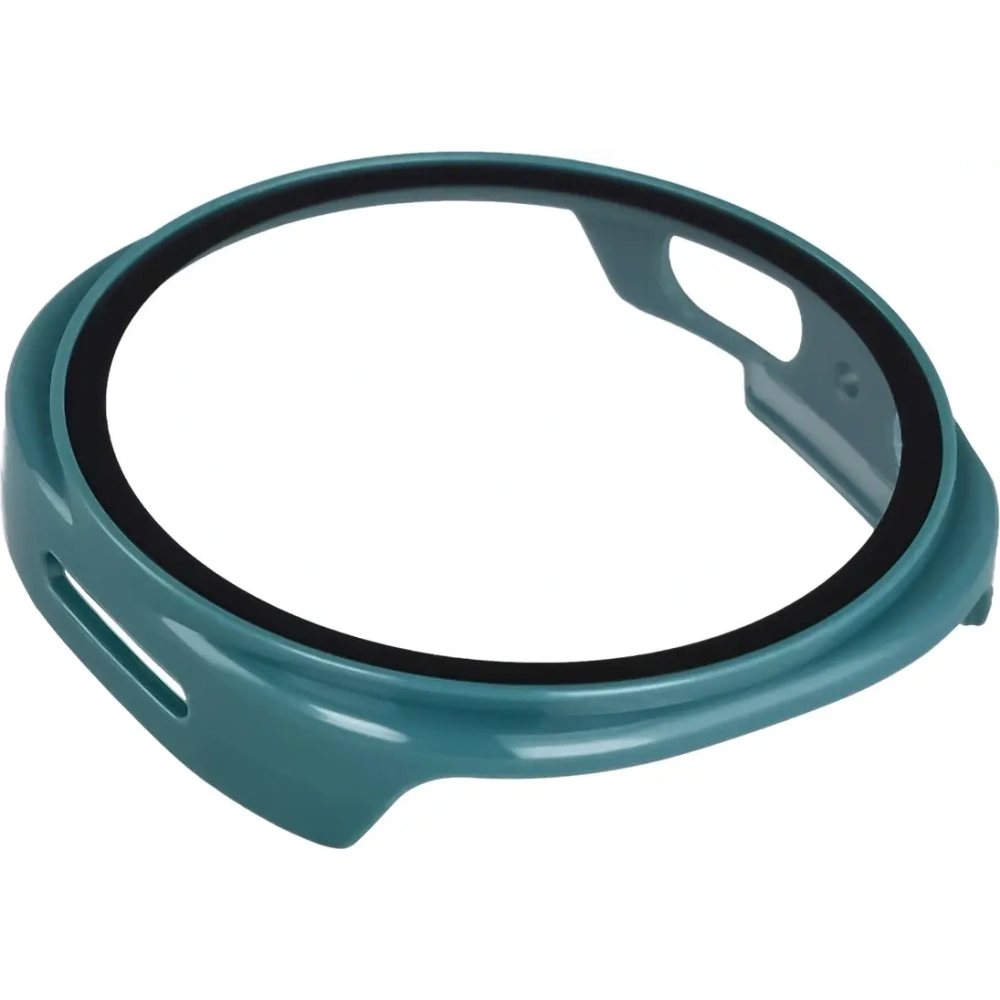 Etui ze szkłem do zegarka Bizon Case+Glass Watch do Samsung Galaxy Watch 8 44mm zielone