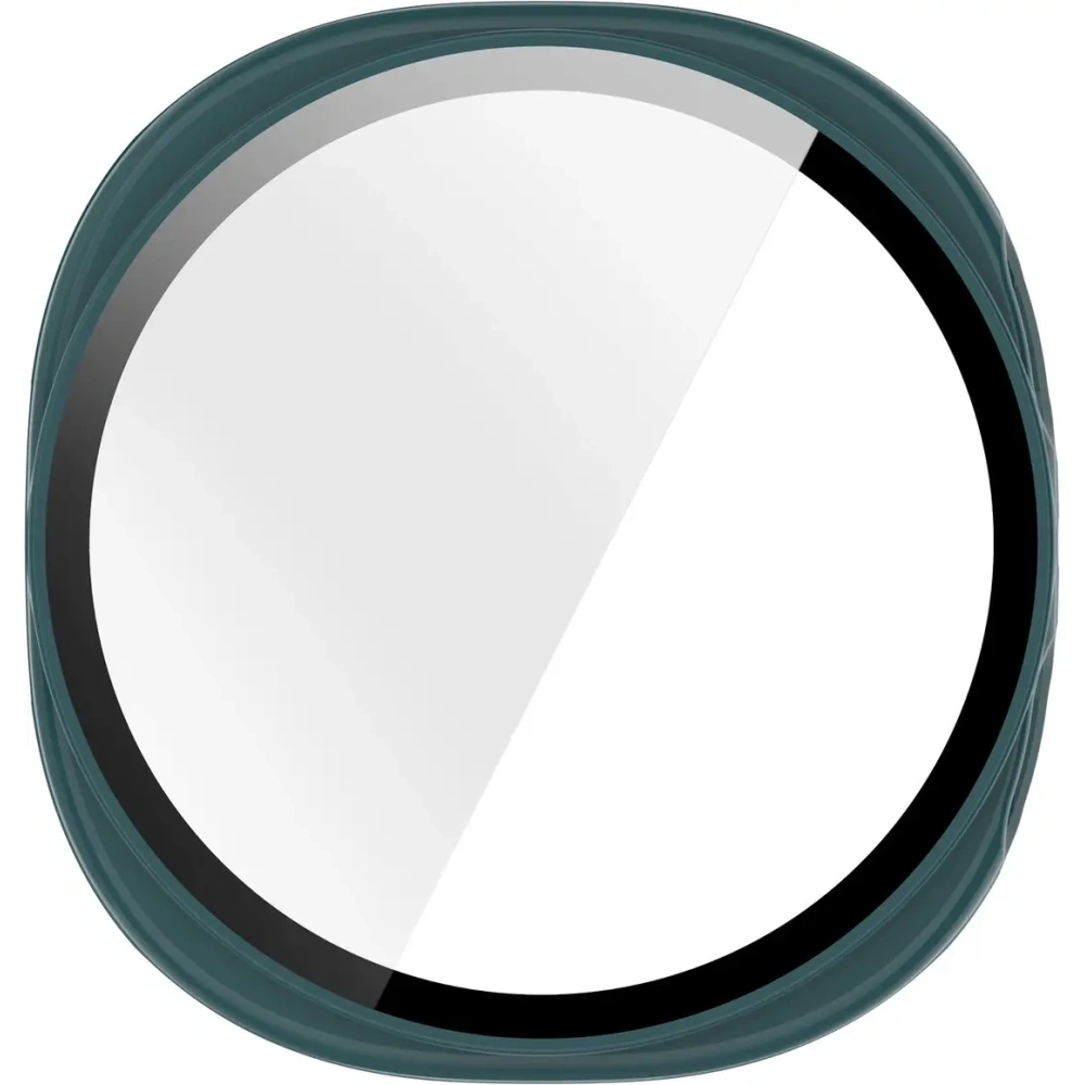 Etui ze szkłem do zegarka Bizon Case+Glass Watch do Samsung Galaxy Watch 8 44mm zielone