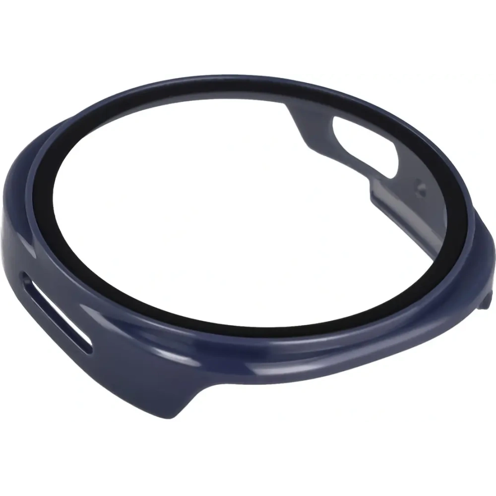 Etui ze szkłem do zegarka Bizon Case+Glass Watch do Samsung Galaxy Watch 8 44mm niebieskie