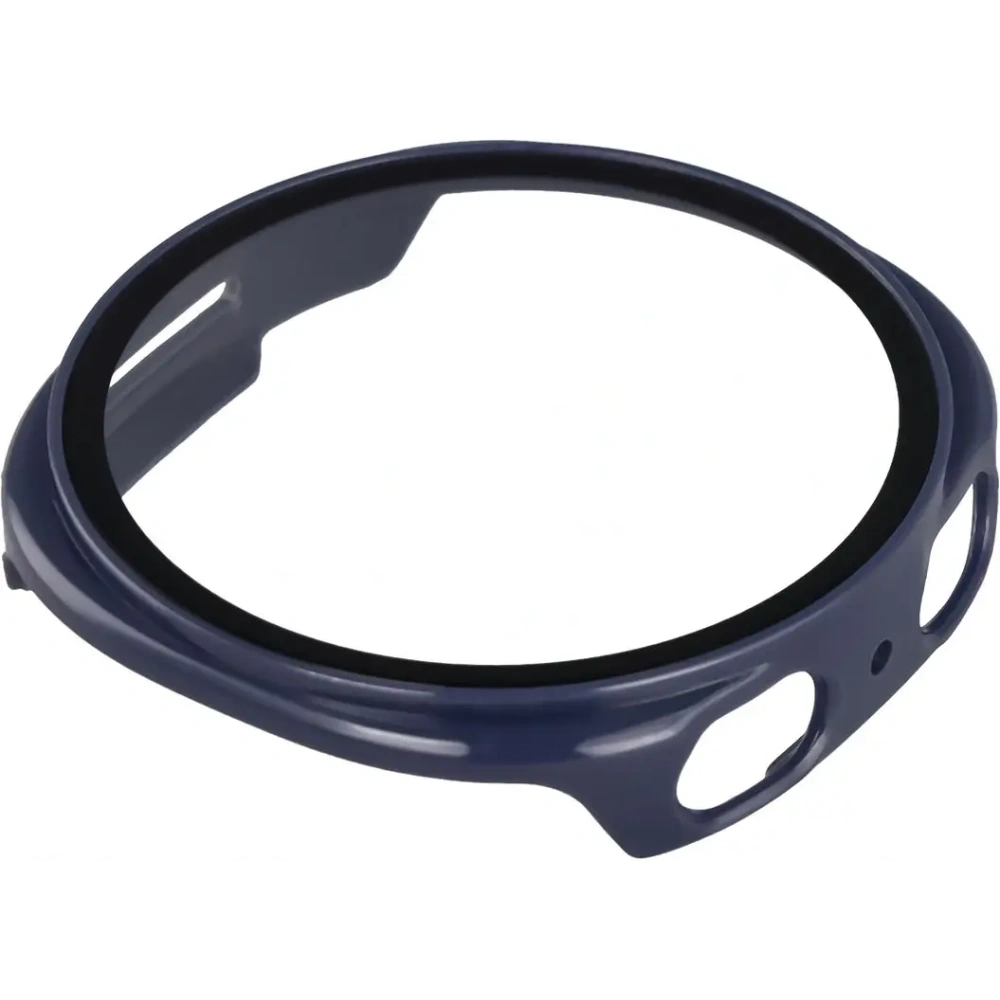 Etui ze szkłem do zegarka Bizon Case+Glass Watch do Samsung Galaxy Watch 8 44mm niebieskie