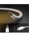 Kabel USB-C / USB-C Spigen EB6020CC Essential USB-C Cable 60W 200cm White