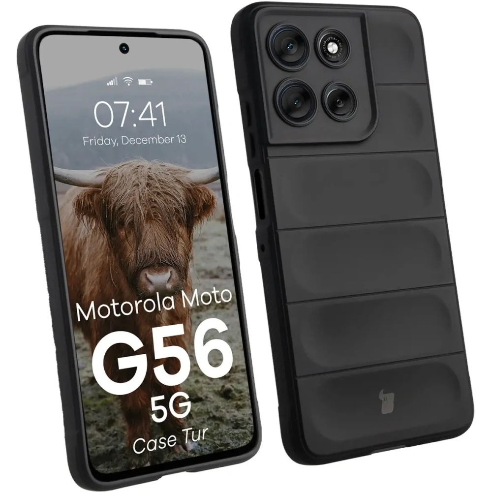 Pancerne etui Bizon Case Tur do Motorola Moto G56 5G czarne