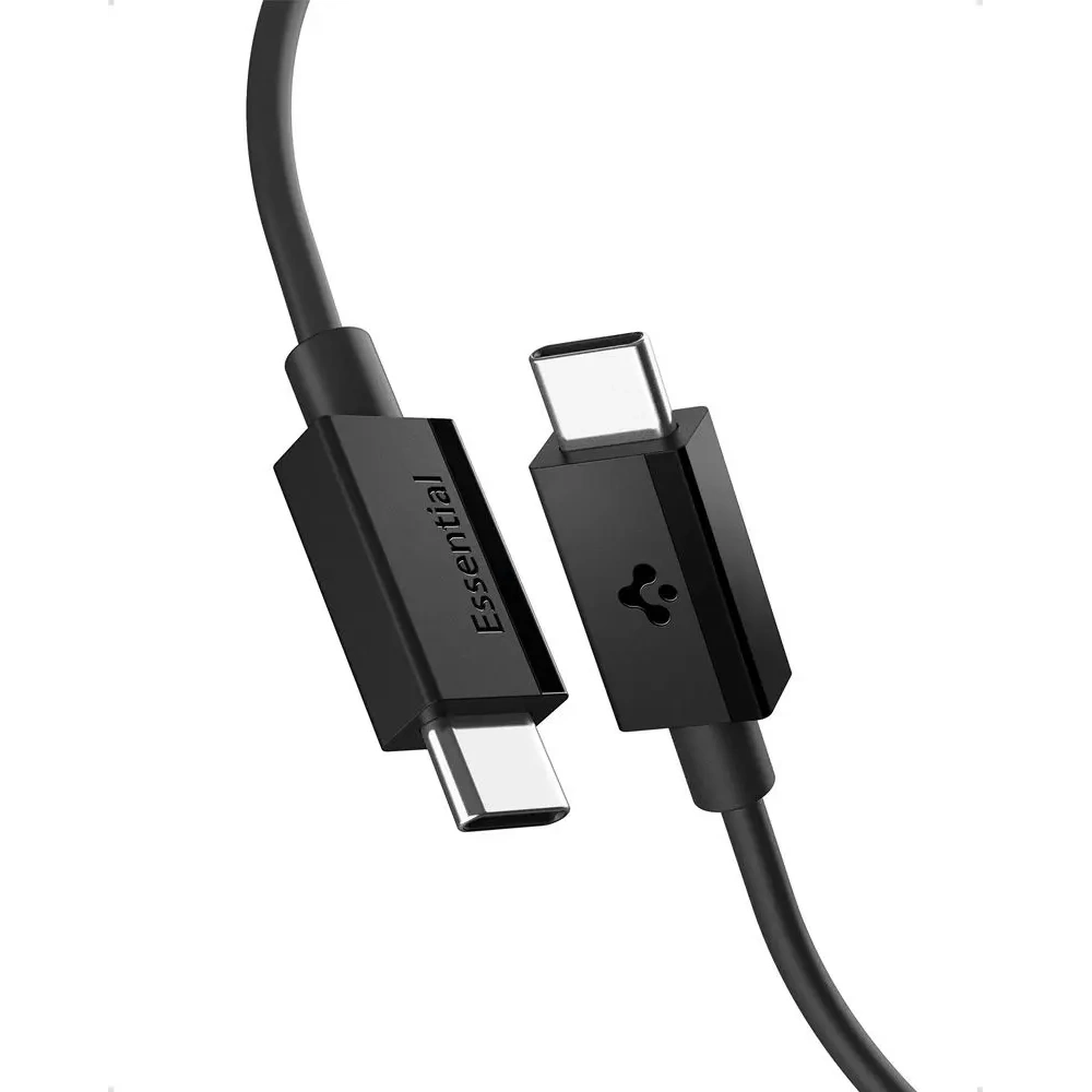 Kabel USB-C / USB-C Spigen EB6010CC Essential USB-C Cable 60W 100cm Black
