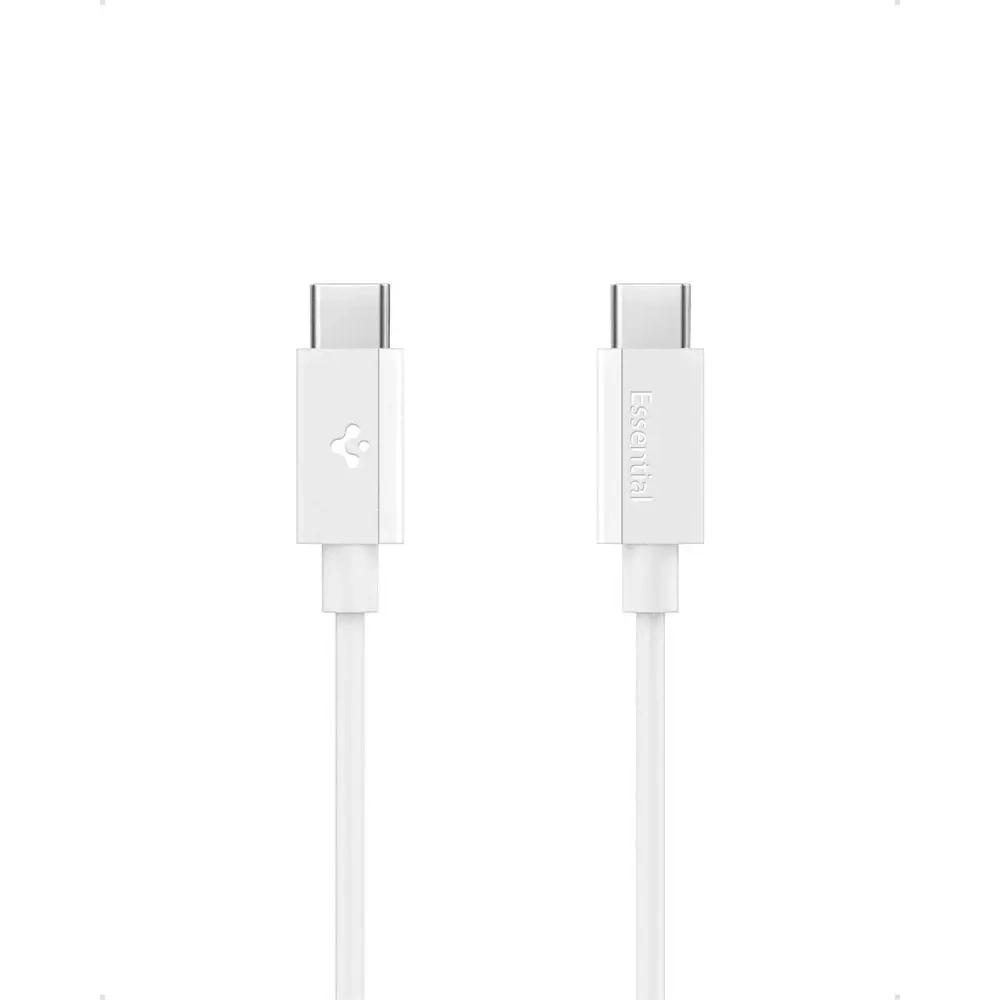 Kabel USB-C / USB-C Spigen EB6010CC Essential USB-C Cable 60W 100cm White