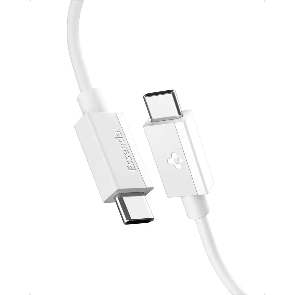 Kabel USB-C / USB-C Spigen EB6010CC Essential USB-C Cable 60W 100cm White
