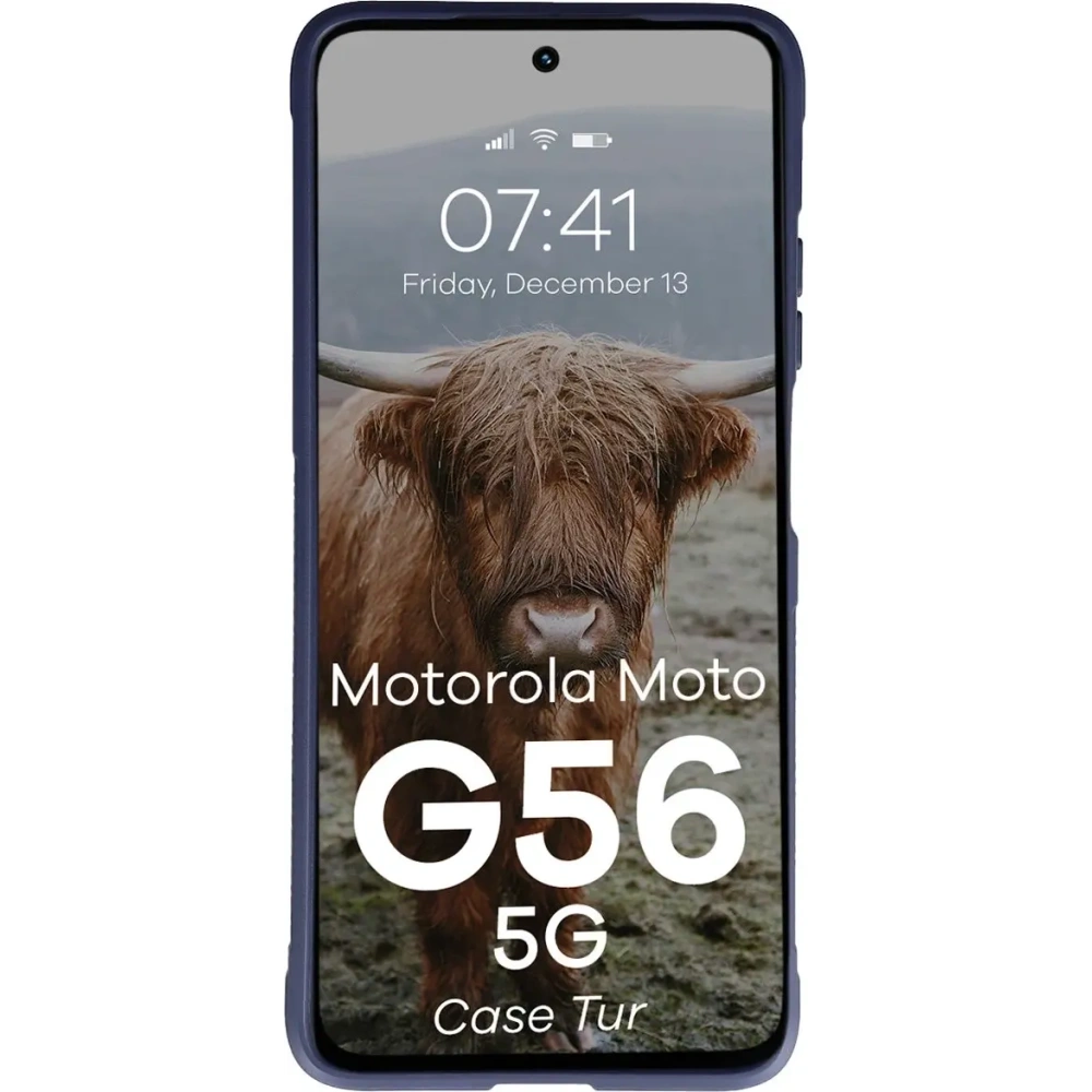 Pancerne etui Bizon Case Tur do Motorola Moto G56 5G granatowe