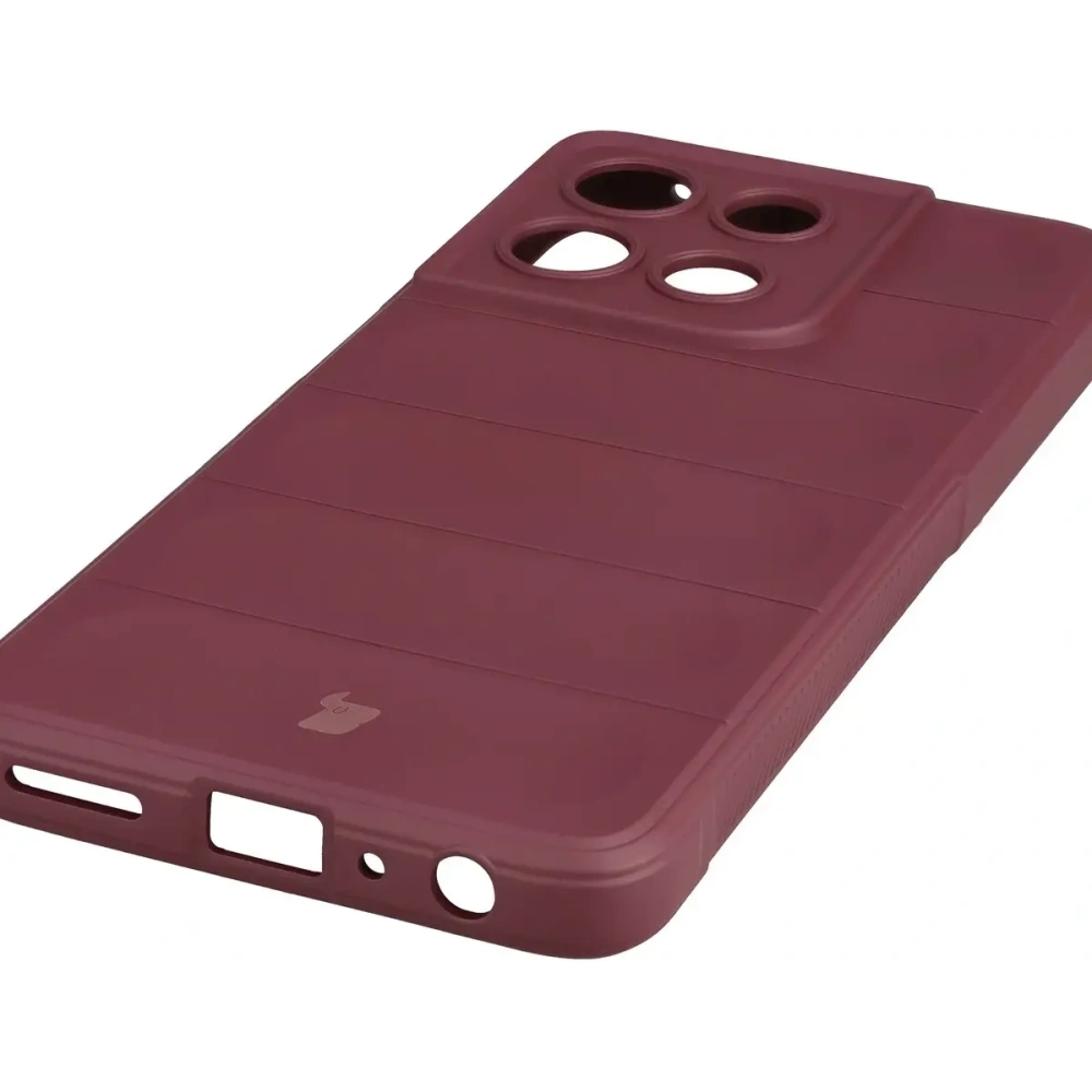 Pancerne etui Bizon Case Tur do Motorola Moto G56 5G burgundowe