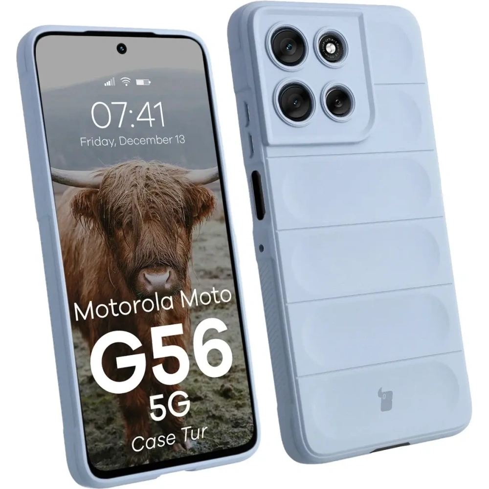 Pancerne etui Bizon Case Tur do Motorola Moto G56 5G jasnoniebieskie