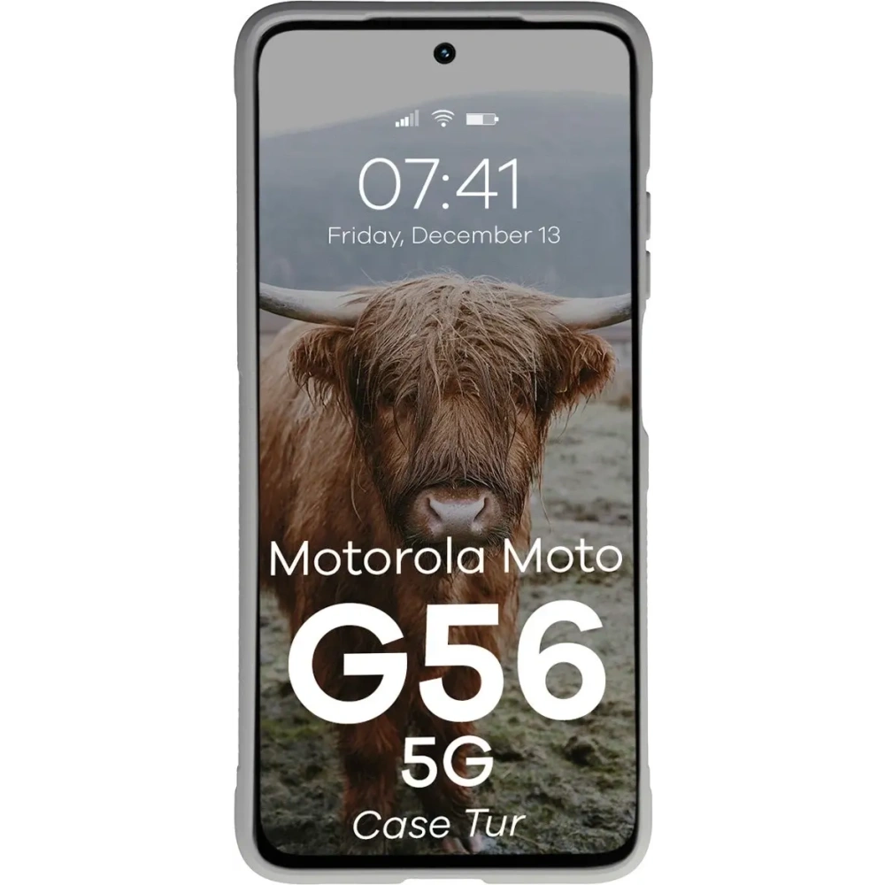 Pancerne etui Bizon Case Tur do Motorola Moto G56 5G jasnoszare