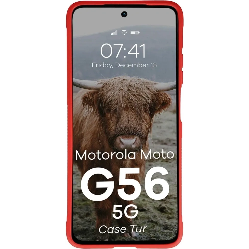 Pancerne etui Bizon Case Tur do Motorola Moto G56 5G czerwone
