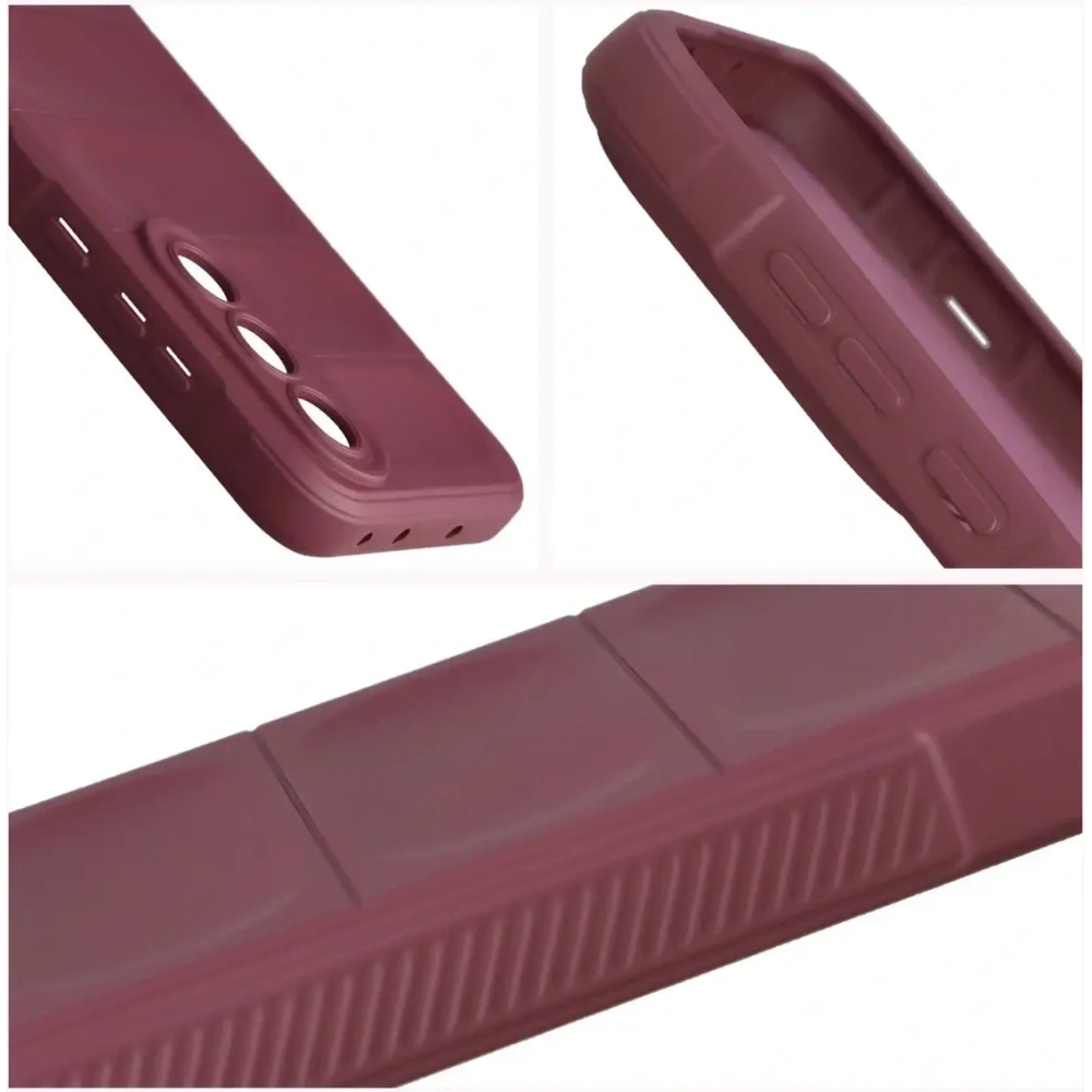 Pancerne etui Bizon Case Tur do OnePlus Nord 5 burgundowe