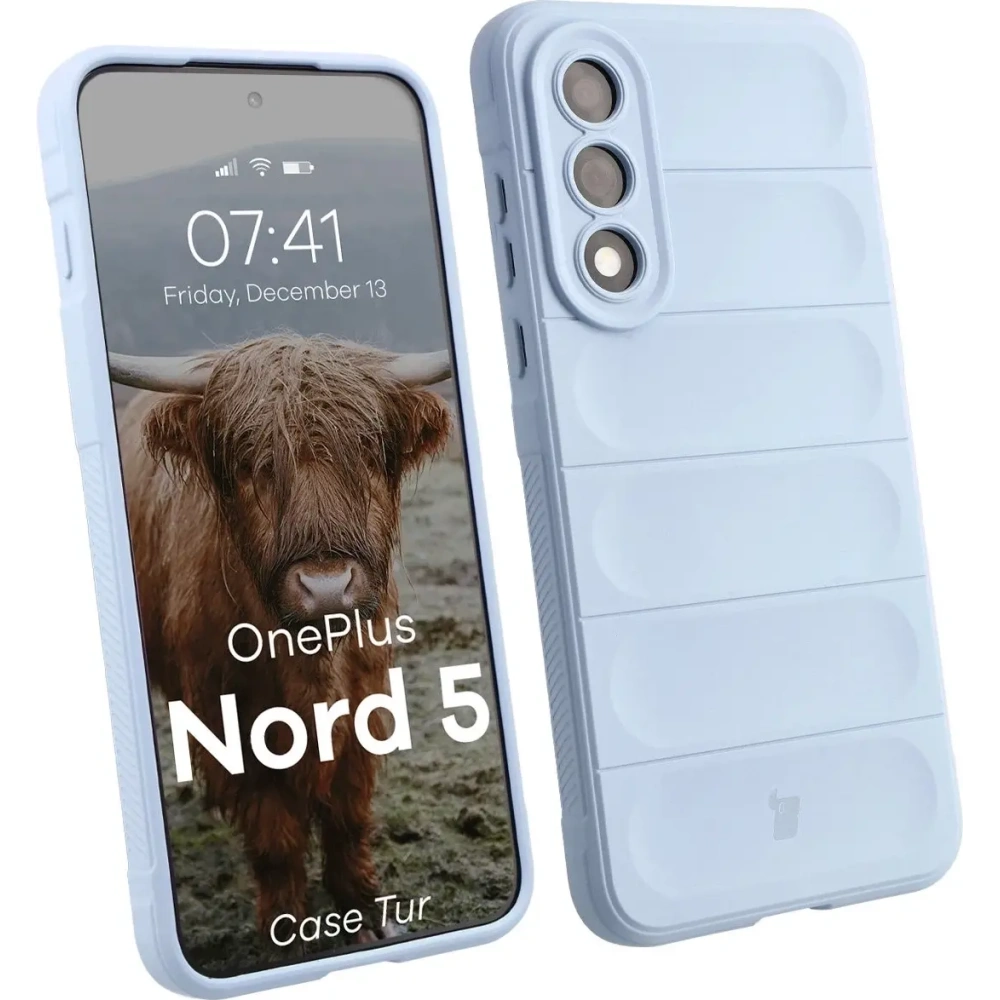 Pancerne etui Bizon Case Tur do OnePlus Nord 5 jasnoniebieskie