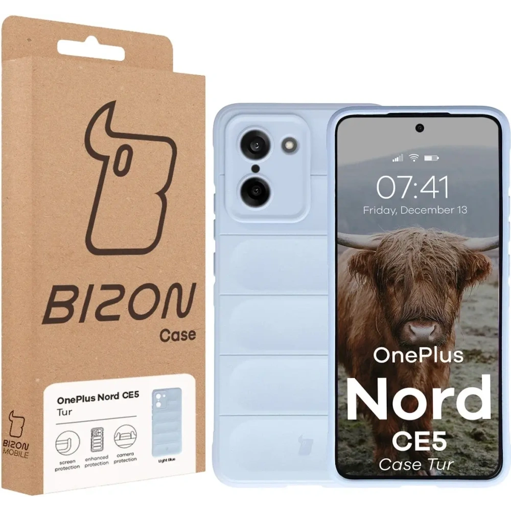 Pancerne etui Bizon Case Tur do OnePlus Nord CE5 5G jasnoniebieskie