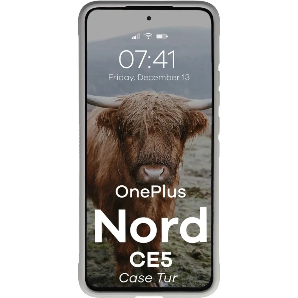 Pancerne etui Bizon Case Tur do OnePlus Nord CE5 5G jasnoszare