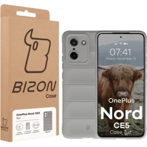 Pancerne etui Bizon Case Tur do OnePlus Nord CE5 5G jasnoszare