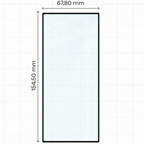 Szkło hartowane Bizon Glass Edge 2 do Samsung Galaxy Z Fold7 czarna ramka