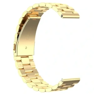 Pasek ze stali nierdzewnej do smartwatcha Bizon Strap Watch Aura QuickRelease 20mm złoty