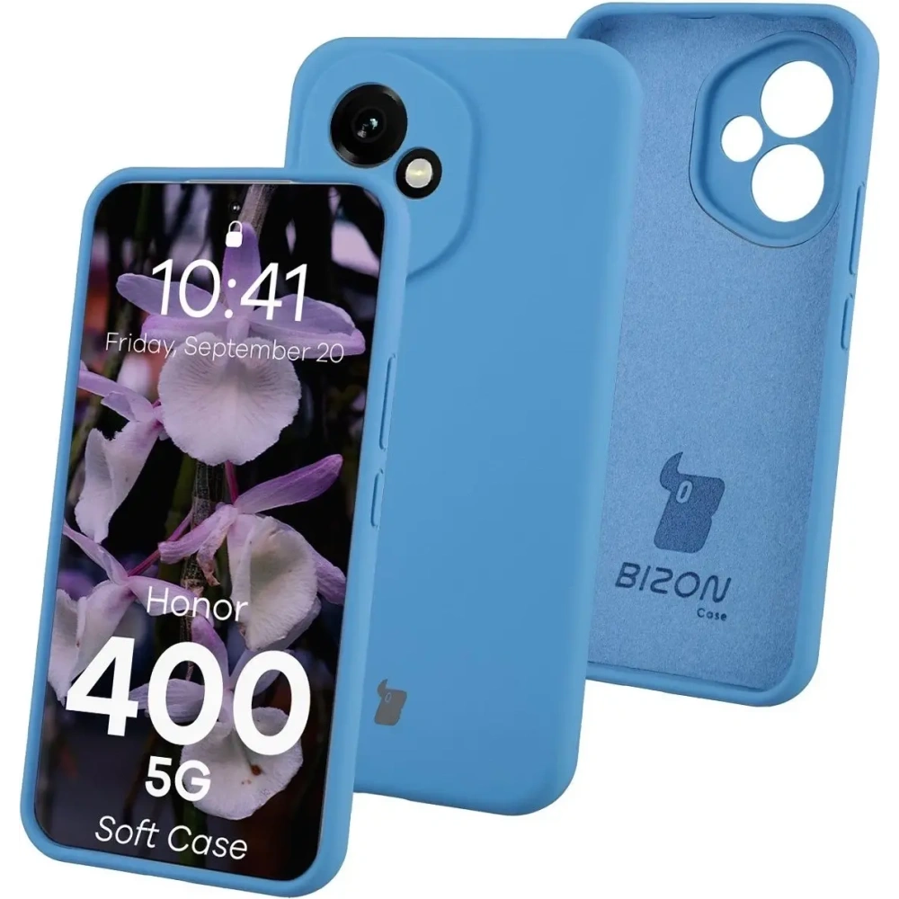 Silikonowe etui Bizon Soft Case do Honor 400 niebieskie